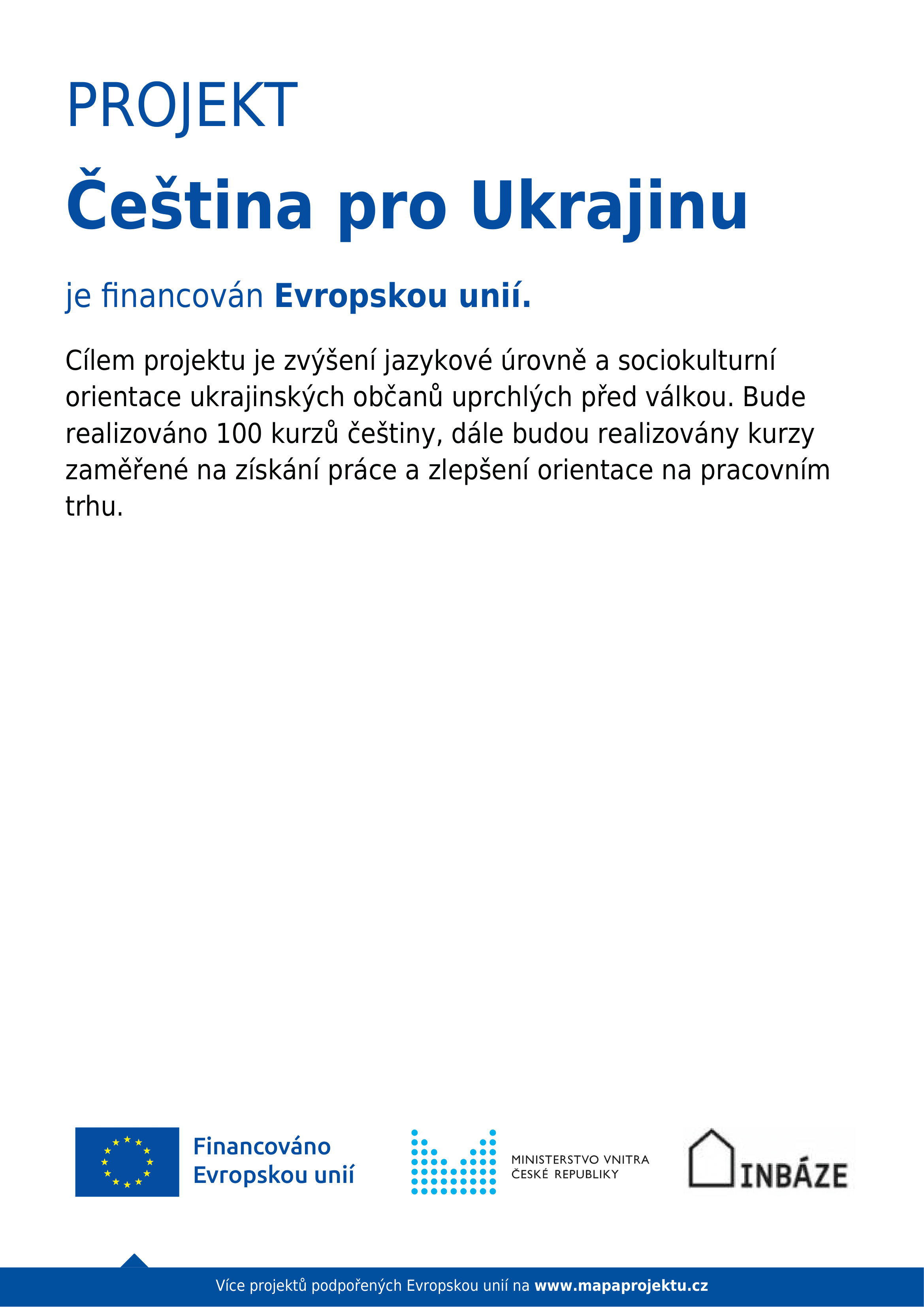 Dokument propagace Čeština pro Ukrajinu